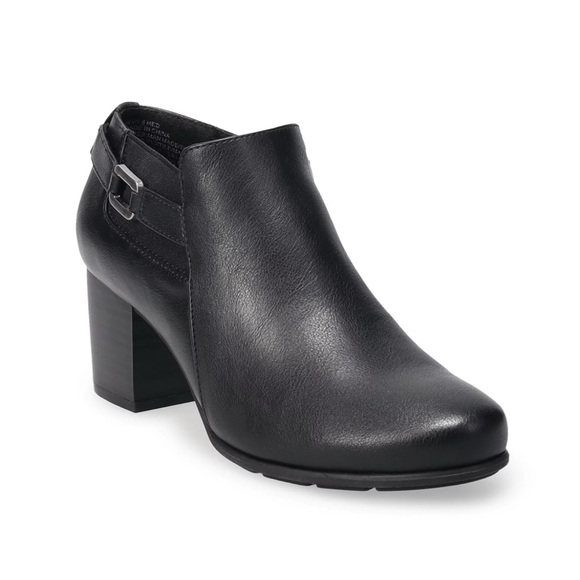 croft & barrow Shoes - Brand New Black Ankle Boots with 2.25 Inch Heels, Size 9 Wide, NWT